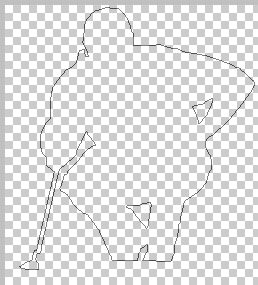 crouching-golfer-outline
