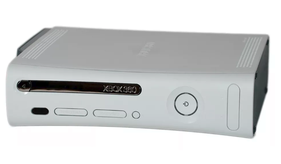 original white xbox 360 gaming console